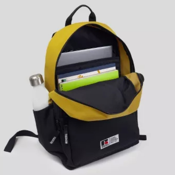 Russel Athletic Yellow Backpack Bag Laptop Sleev 15" School Student College Kids - Picture 4 of 15